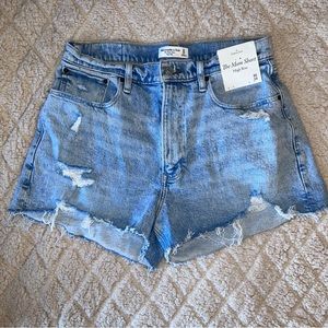 Abercrombie Curve Love High Rise Mom Shorts